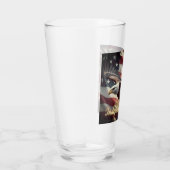 4 juli adelaar met Amerikaanse vlag Glas (Rechts)