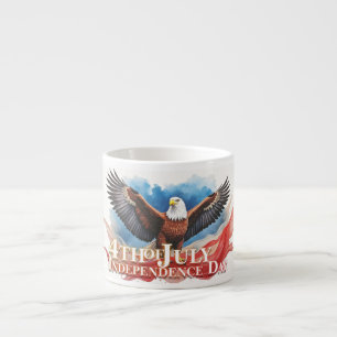 4 juli adelaar – Patriottisch kunstontwerp Espresso Kop