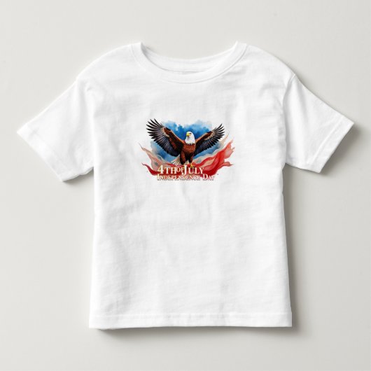 4 juli-adelaar – Patriottisch kunstontwerp Kinder Shirts (Voorkant)