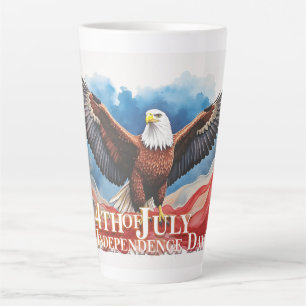 4 juli adelaar – Patriottisch kunstontwerp Latte Mok
