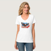 4 juli-adelaar – Patriottisch kunstontwerp T-shirt (Voorkant volledig)