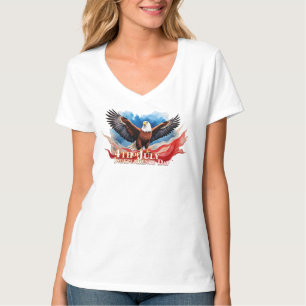 4 juli-adelaar – Patriottisch kunstontwerp T-shirt