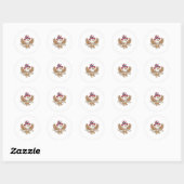 4 juli adelaar ronde sticker (Vel)