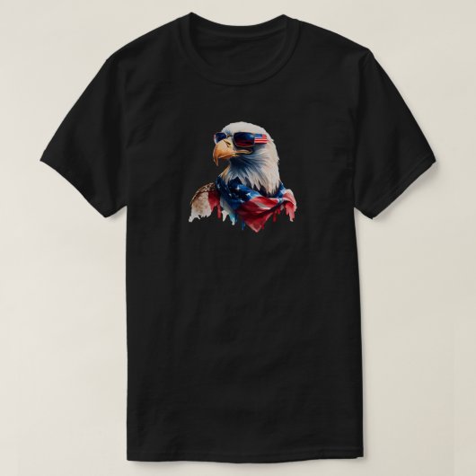 4 juli adelaar T-shirt (Design voorkant)