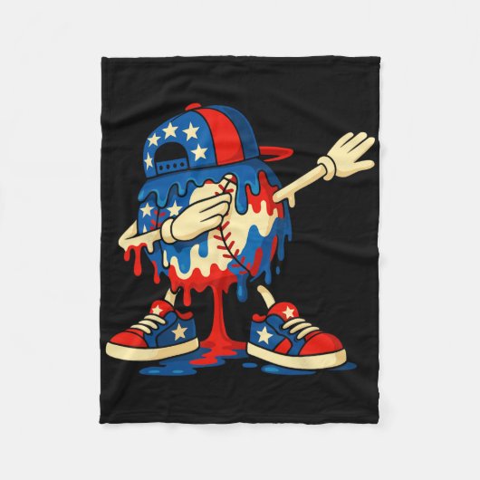 4 juli adelaar Usa Drip Amerikaanse mannen jongens Fleece Deken (Voorkant)