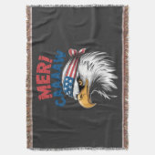 4 juli adelaar vrijheid patriottisch deken (Voorkant Verticaal)