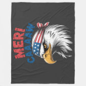 4 juli adelaar vrijheid patriottisch fleece deken (Voorkant)