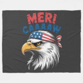 4 juli adelaar vrijheid patriottisch fleece deken (Voorkant (Horizontaal))