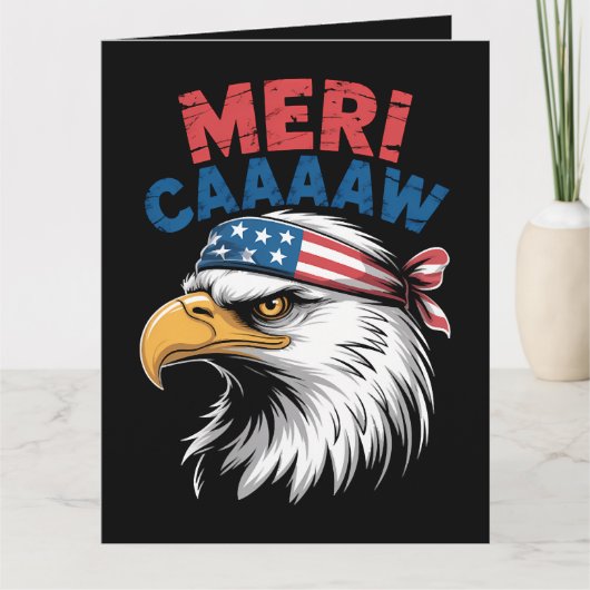 4 juli Adelaar Vrijheid Patriottisch Kaart (Voorkant)