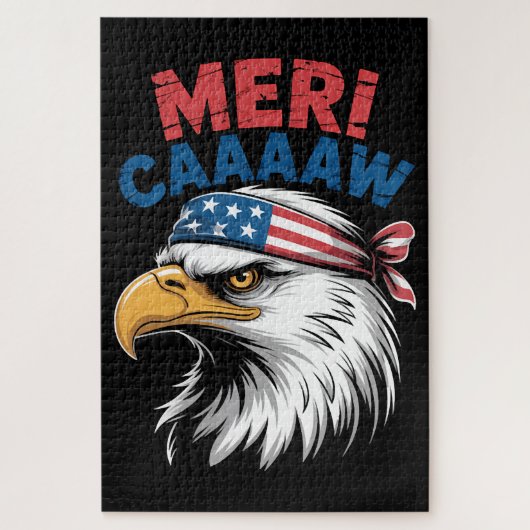 4 juli Adelaar Vrijheid Patriottisch Legpuzzel (Verticaal)
