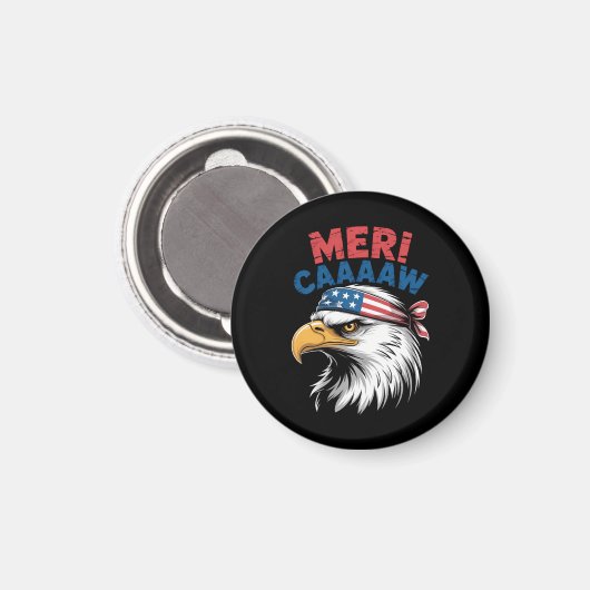 4 juli adelaar vrijheid patriottisch magneet (Voorkant / Achterkant)