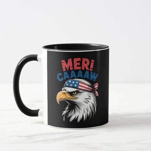 4 juli adelaar vrijheid patriottisch mok (Links)