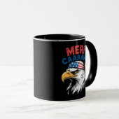 4 juli adelaar vrijheid patriottisch mok (Voorkant rechts)