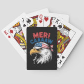 4 juli adelaar vrijheid patriottisch pokerkaarten (Achterkant)