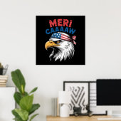 4 juli adelaar vrijheid patriottisch poster (Thuiskantoor)