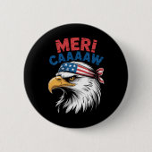 4 juli adelaar vrijheid patriottisch ronde button 5,7 cm (Voorkant)