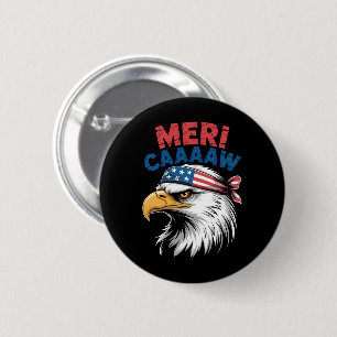4 juli adelaar vrijheid patriottisch ronde button 5,7 cm