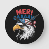 4 juli adelaar vrijheid patriottisch ronde klok (Voorkant)