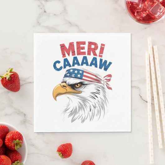 4 juli Adelaar Vrijheid Patriottisch Servet (Insitu)