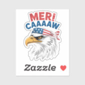 4 juli adelaar vrijheid patriottisch sticker (Vel)