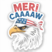 4 juli adelaar vrijheid patriottisch sticker (Voorkant)