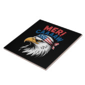 4 juli adelaar vrijheid patriottisch tegeltje (Zijkant)