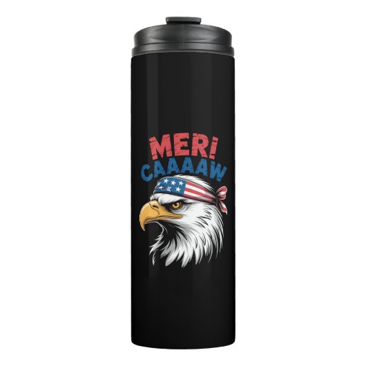 4 juli adelaar vrijheid patriottisch thermosbeker (Voorkant)