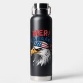 4 juli adelaar vrijheid patriottisch waterfles (Voorkant)