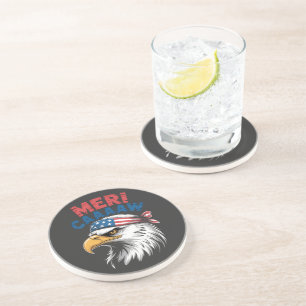 4 juli adelaar vrijheid patriottisch zandsteen onderzetter