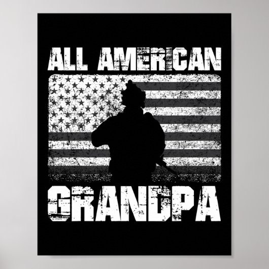 4 juli All American Opa Poster (Voorkant)