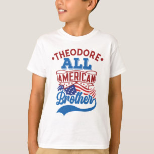 4 juli Alle Amerikaanse broerpatriottische familie T-shirt