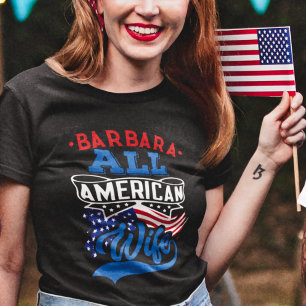 4 juli Alle amerikaanse echtgenote patriottische f T-shirt
