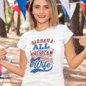 4 juli Alle amerikaanse echtgenote patriottische f T-shirt