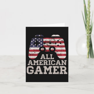 4 juli Alle Amerikaanse Gamer Patriot Mannen Boys  Kaart