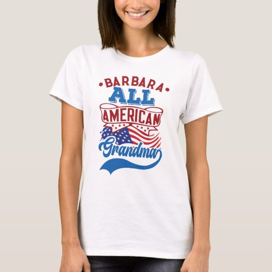 4 juli Alle amerikaanse grootmapatriottische famil T-shirt (Voorkant)