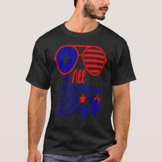 4 juli alle Amerikaanse jongen patriottisch Amerik T-shirt