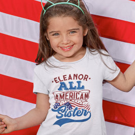 4 juli Alle Amerikaanse zusterpatriottische famili T-shirt
