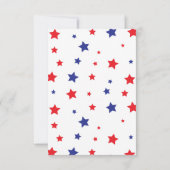 4 juli ALLE LEEFTIJD Verjaardag Uitnodiging (Achterkant)