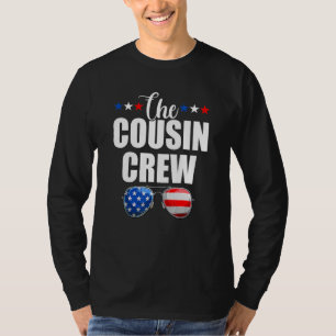 4 juli alle neef-bemanningen met patriottische nee t-shirt