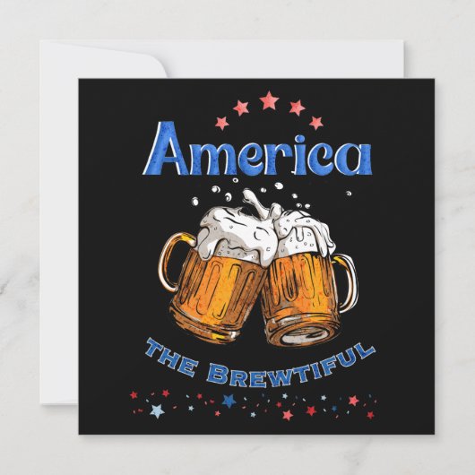 4 juli - America the Brewtiful met bier Kaart (Voorkant)