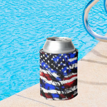 4 juli "American Flag" Cooler