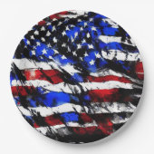 4 juli "American Flag" Papieren Bord (Voorkant)