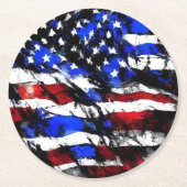 4 juli "American Flag" Papieren Onderzetter (Voorkant)