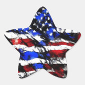 4 juli "American Flag" Sticker (Voorkant)