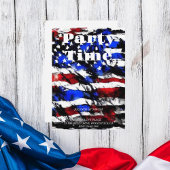 4 juli "American Flag" Uitnodiging
