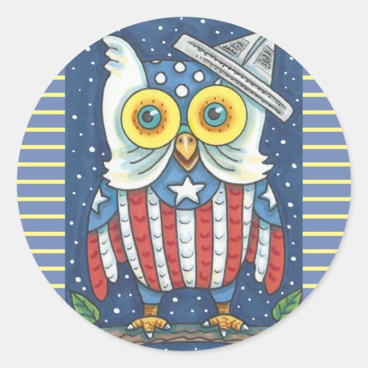 4 JULI AMERICAN HOOT OWL STICKERS RAND *Datablad (Voorkant)