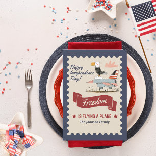4 juli Amerika 250ste Adelaar Straaljager Vliegtui Kaart