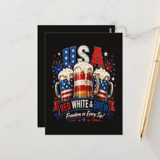 4 juli amerika 250ste briefkaart (Voorkant / Achterkant in situ)