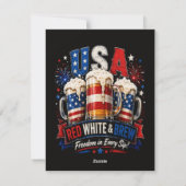 4 juli amerika 250ste feestdagenkaart (Achterkant)