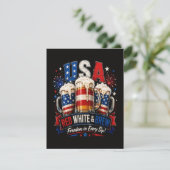4 juli amerika 250ste feestdagenkaart (Staand voorkant)